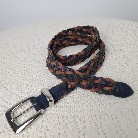 Source Unknown Accessories - Vintage Multicolor 90s Leather Belt ~ Size Small 36"